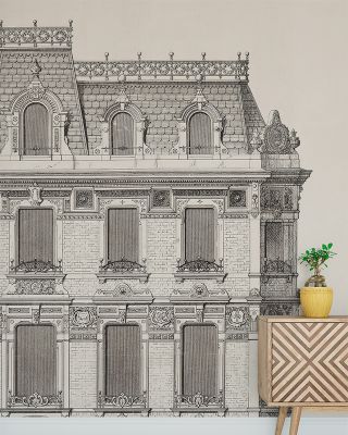 Historic Facade in Picadilly (1870) Wallpaper