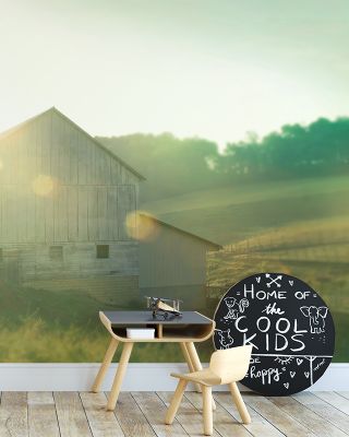 Serene Farm Morning II Scenic Wallpaper