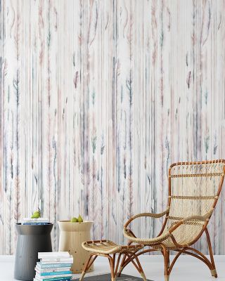 Feathers Melody Brown Artistic Wallpaper