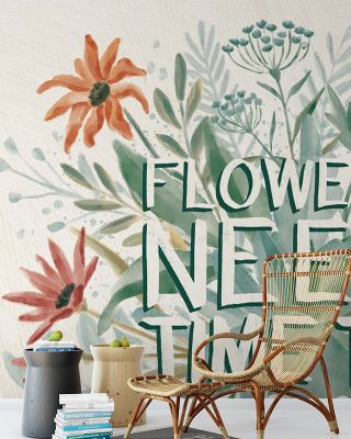 Inspirational Flowers Need Time To Bloom Wallpaper