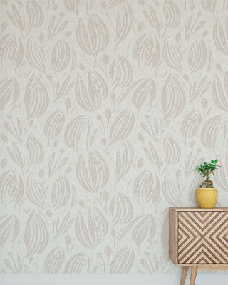 Gent, Sand and White Tonal Wallpaper
