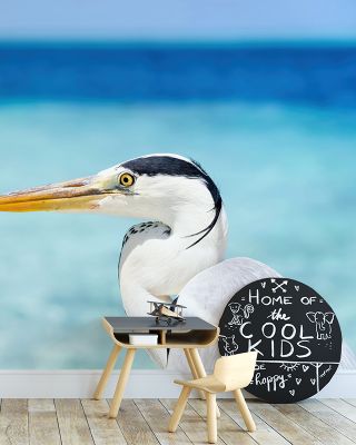 Grey Heron Scenic Wallpaper