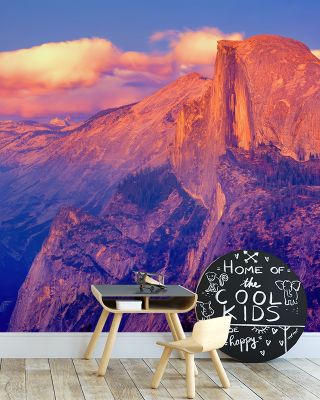 Half Dome in Falling Sunlight Scenic Wallpaper