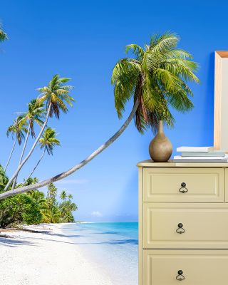 Hirifa Beach Scenic Wallpaper