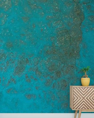 Imagine Blue Abstract Wallpaper