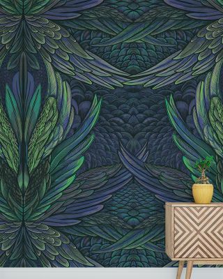 Iridescent Majestic Abstract Wallpaper