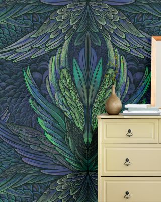 Iridescent Majestic Abstract Wallpaper