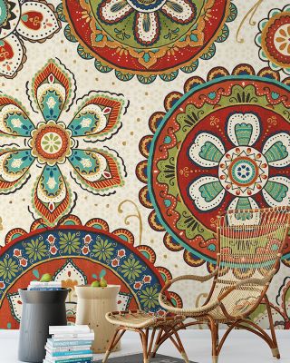 La Vida Medallion Patterned Wallpaper