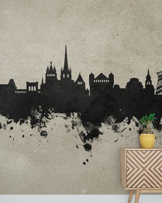 Lausanne Switzerland Skyline Concrete Wallpaper