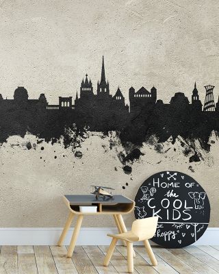 Lausanne Switzerland Skyline Concrete Wallpaper