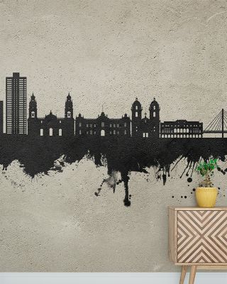 Lima Peru Skyline Concrete Wallpaper
