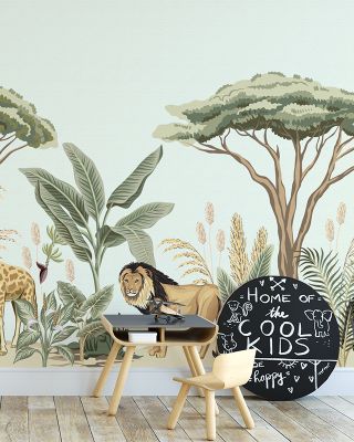 Little Savannah Botanical Wallpaper