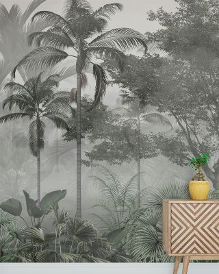 Lush Jungle Botanical Wallpaper