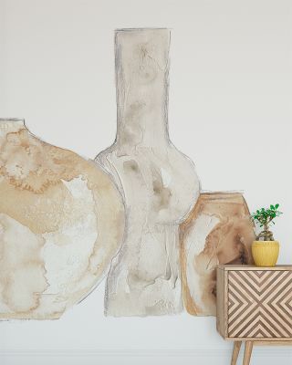 Neutral Vases Vibes Abstract Wallpaper