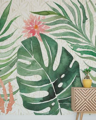 Paradise Petals I Floral Wallpaper