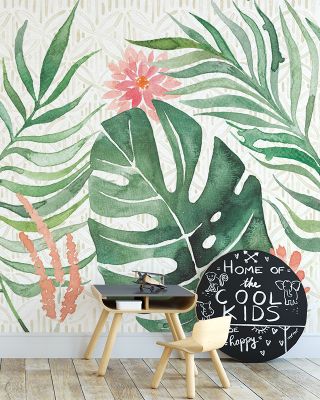 Paradise Petals I Floral Wallpaper