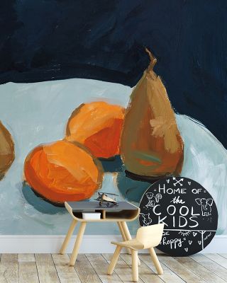 Pear and Orange Nature Wallpaper