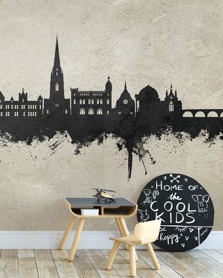 Perth Scotland Skyline Concrete Wallpaper