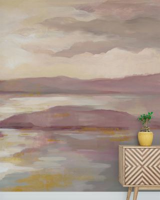 Pink or Gold Abstract Wallpaper
