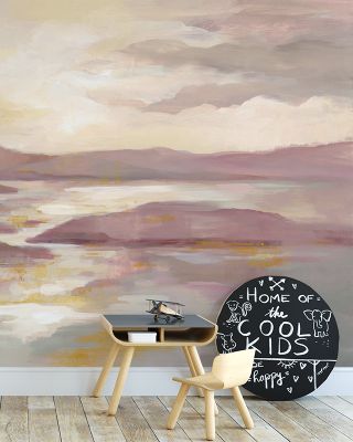 Pink or Gold Abstract Wallpaper