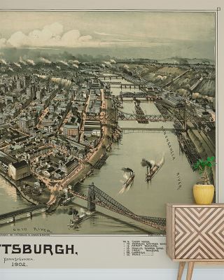 Pittsburgh 1902 Historical Wallpaper