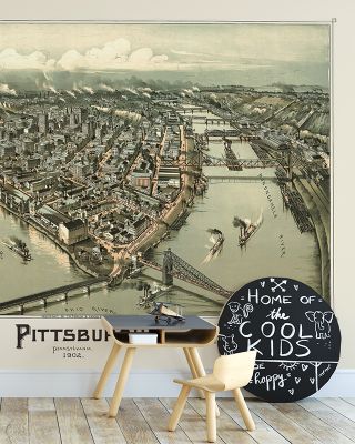 Pittsburgh 1902 Historical Wallpaper