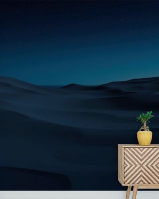 Sahara Night Scenic Wallpaper
