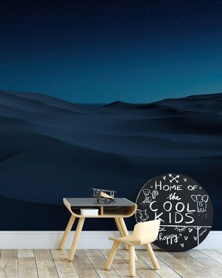 Sahara Night Scenic Wallpaper