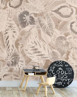 Secret Leaves Botanical Wallpaper