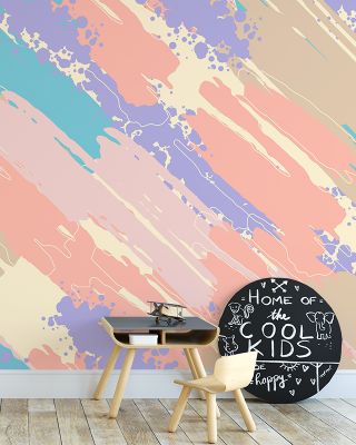 Shape And Splash Diagonal Abstract Wallpaper