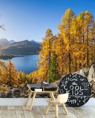 Silsersee Fall Scenic Wallpaper