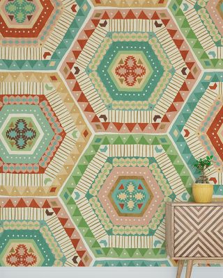 Southwest Geo XI Abstract Wallpaper
