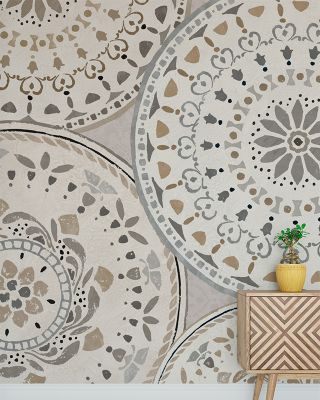 Spanish Impressions Gray Abstract Wallpaper