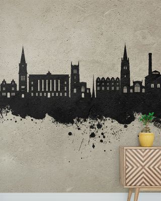 Stamford England Skyline Concrete Wallpaper