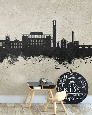 Stratford-upon-Avon England Skyline Concrete Wallpaper