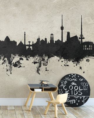 Stuttgart Germany Skyline Concrete Wallpaper