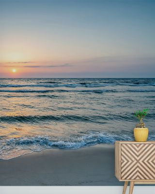 Sunset at the North Sea Coast Wallpaper