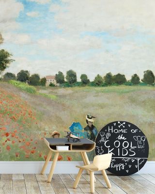The Poppy Field near Argenteuil Wallpaper
