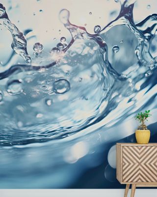 Water Splash Scene Wallpaper