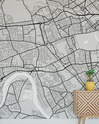West London Grey Wallpaper