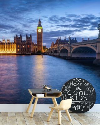 Westminster Lit Wallpaper