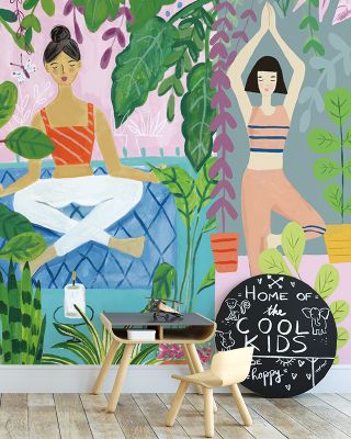 Yoga Plants Wallpaper