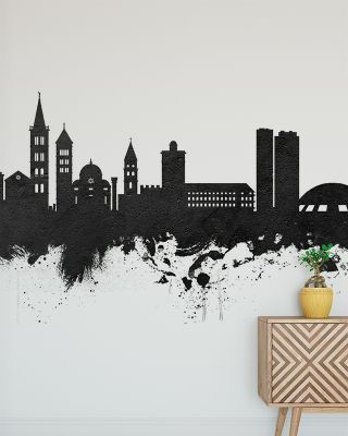 Zadar Croatia Skyline Black & White Wallpaper