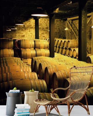 Barrels in a Cellar Wallpaper