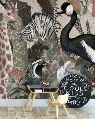 Believe in Nature Beige Wallpaper