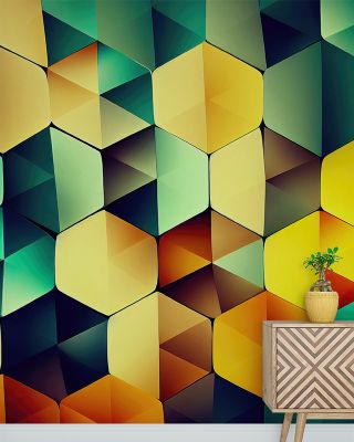 Blurry Diamond Scales Wallpaper