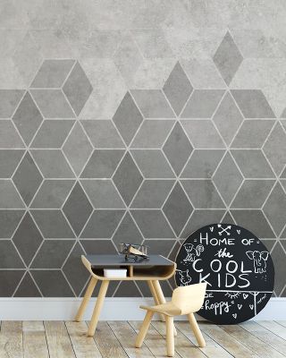 Concrete Hexagons Wallpaper