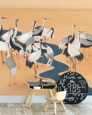 Cranes of Kushiro Wallpaper