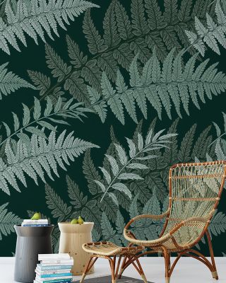 Flying Retro Herbs Wallpaper
