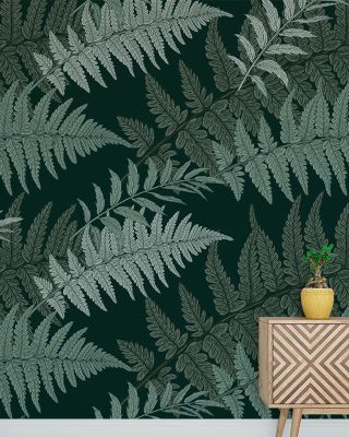 Flying Retro Herbs Wallpaper